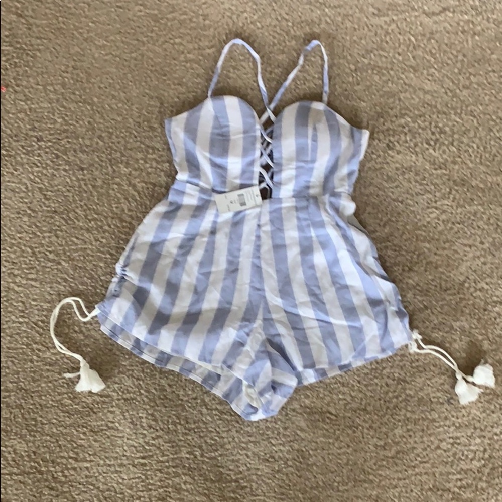 Striped romper
